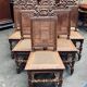 Set of 12 Louis XIII style chairs.