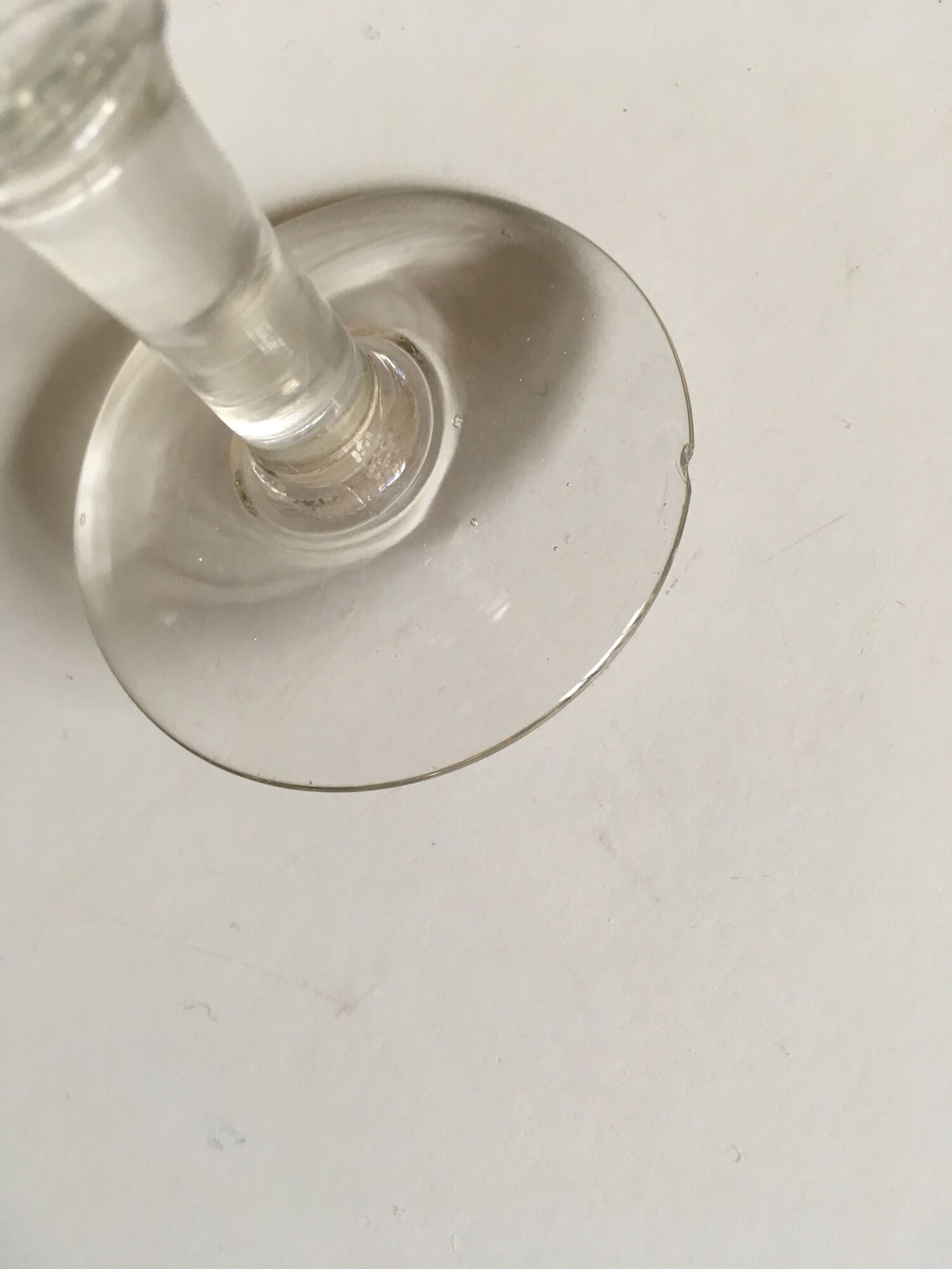 series of 6 walk glasses from bistro counter 50s
