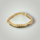 Deknudt Mirror - Vintage Rococo Mirror in Golden Resin - 1970s