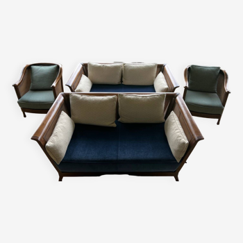 Set of 2 sofas + 2 armchairs