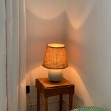 Porcelain lamp signed