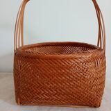 Asian woven bamboo basket