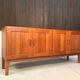 Buffet scandinave en teck massif, Danemark années 1960