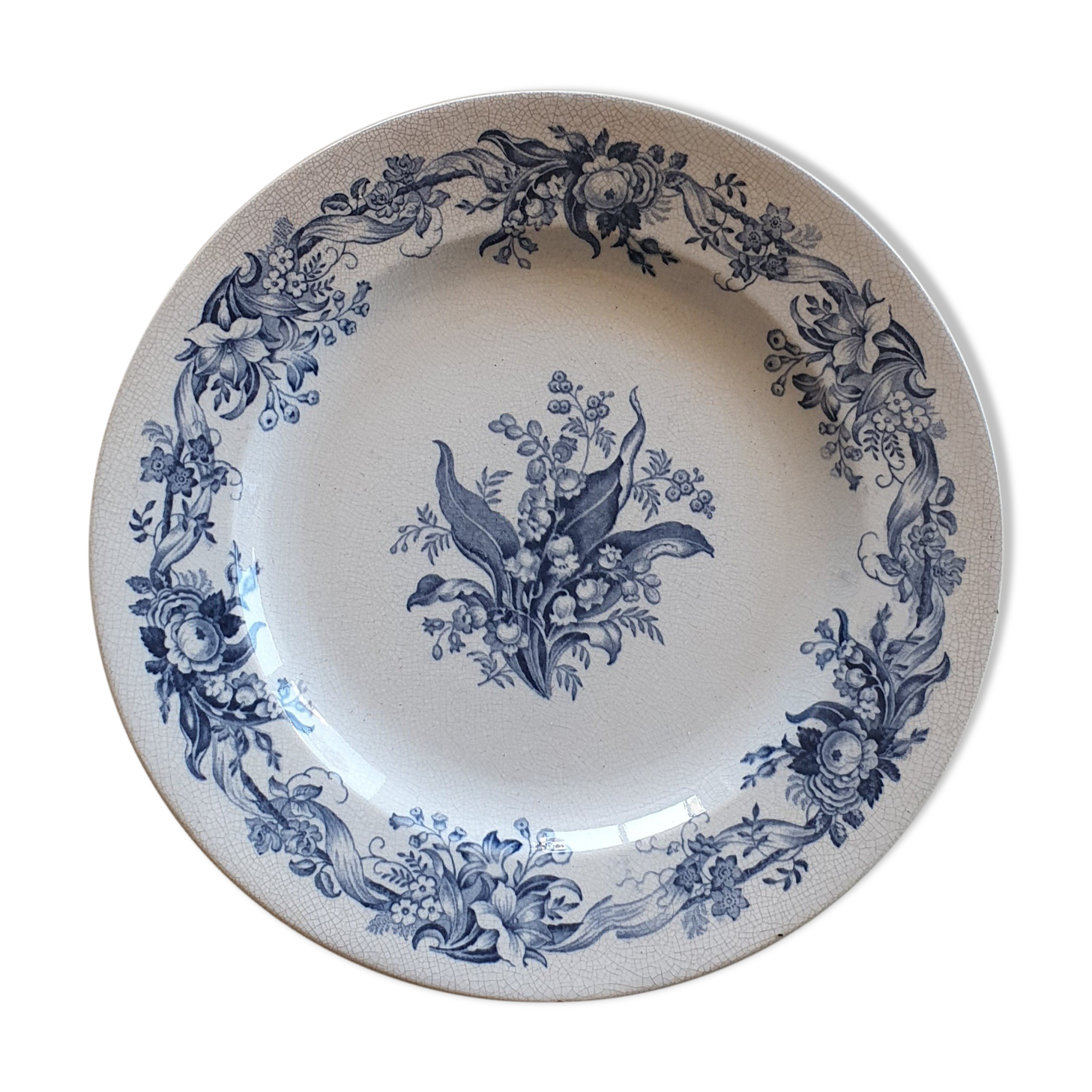 English faience plate