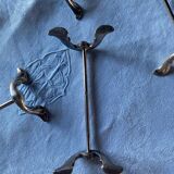 6 porte-couteaux anciens en métal argenté
