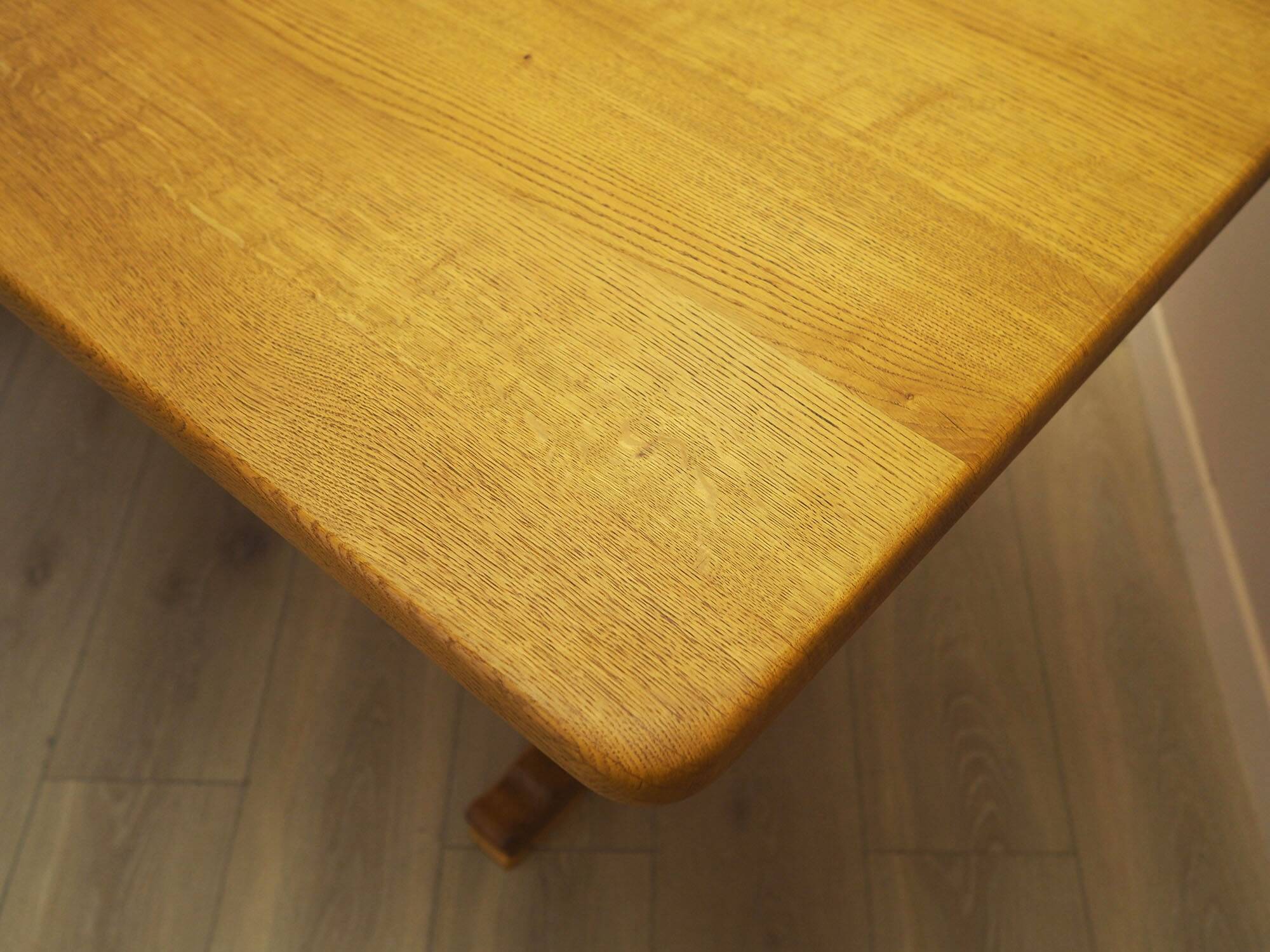 Table à manger en chêne massif, design danois, années 1960