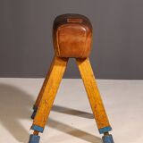 Gymnastic Leather Pommel Horse, Czechoslovakia, 1950’s