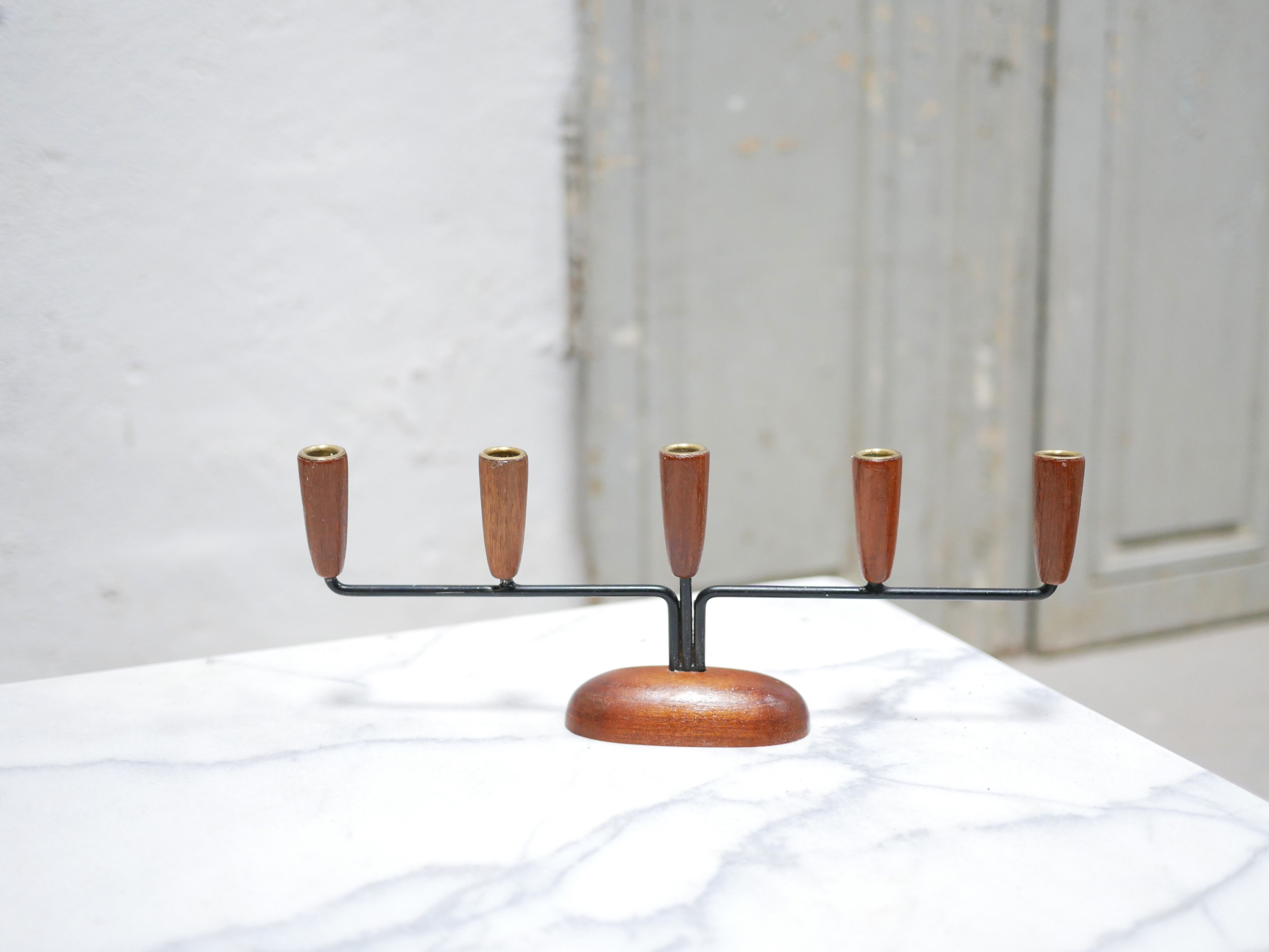 Vintage Danish chandelier published by Luthje