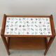 Side table in wood and ceramic, France 1950