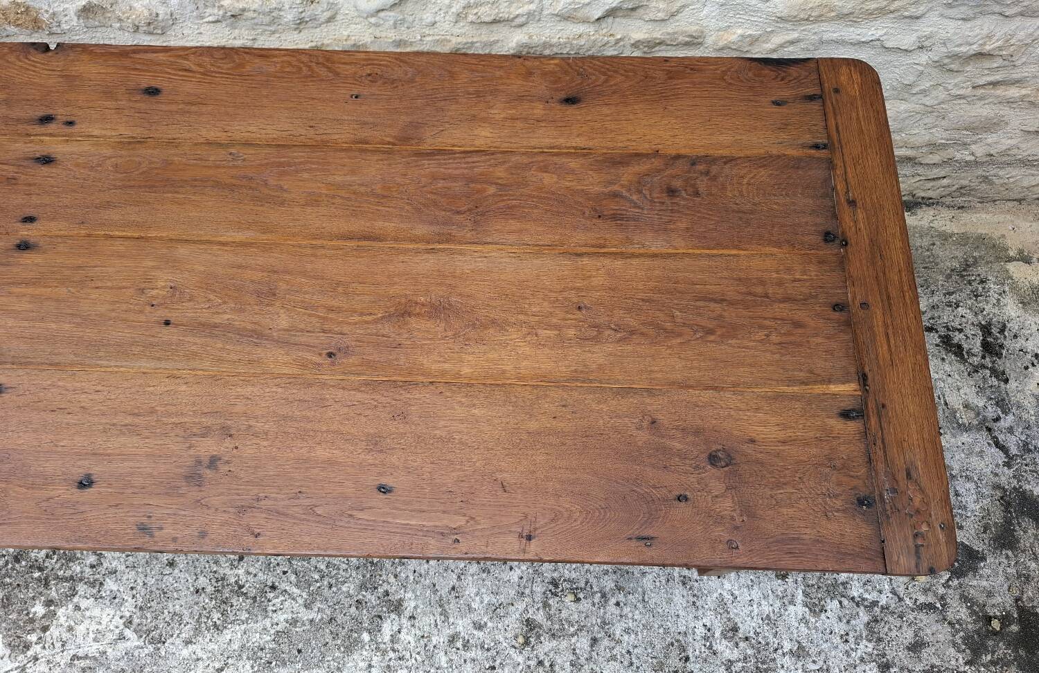 Table de ferme en chêne massif