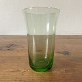 Service d'orangeade vintage en verre vert