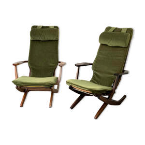 Paire de fauteuils relax