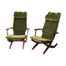 Pair of vintage poly x relax armchairs 1980