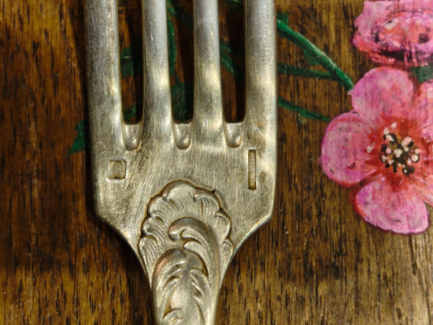 Christofle spoons and forks from the Chrysanthème model.