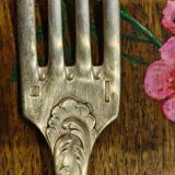 Christofle spoons and forks from the Chrysanthème model.