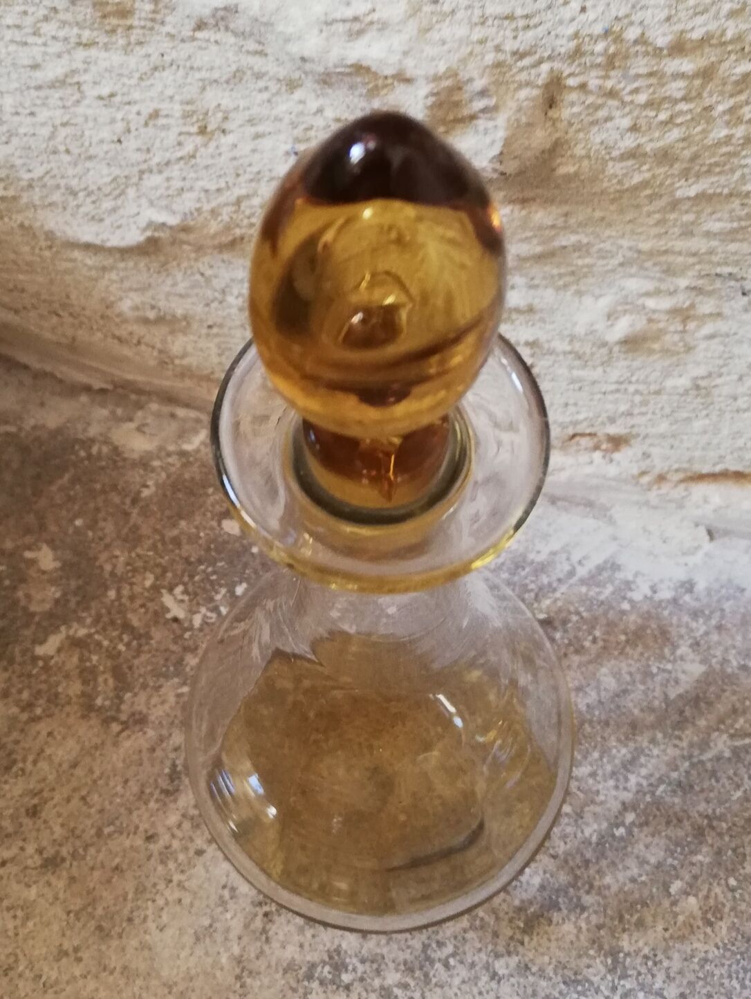 Italian decanter made of blown glass