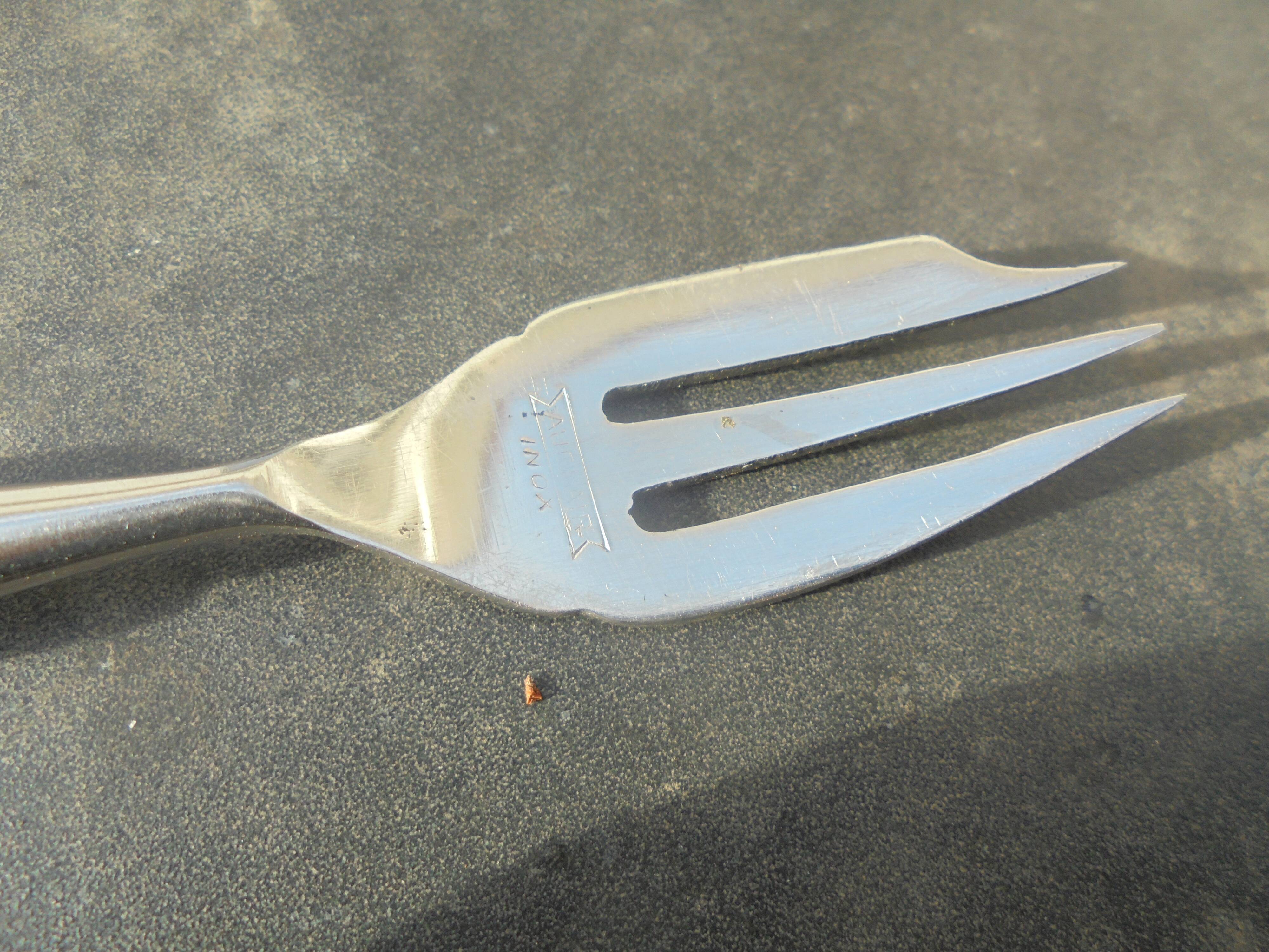 12 art deco dessert forks or desserts
