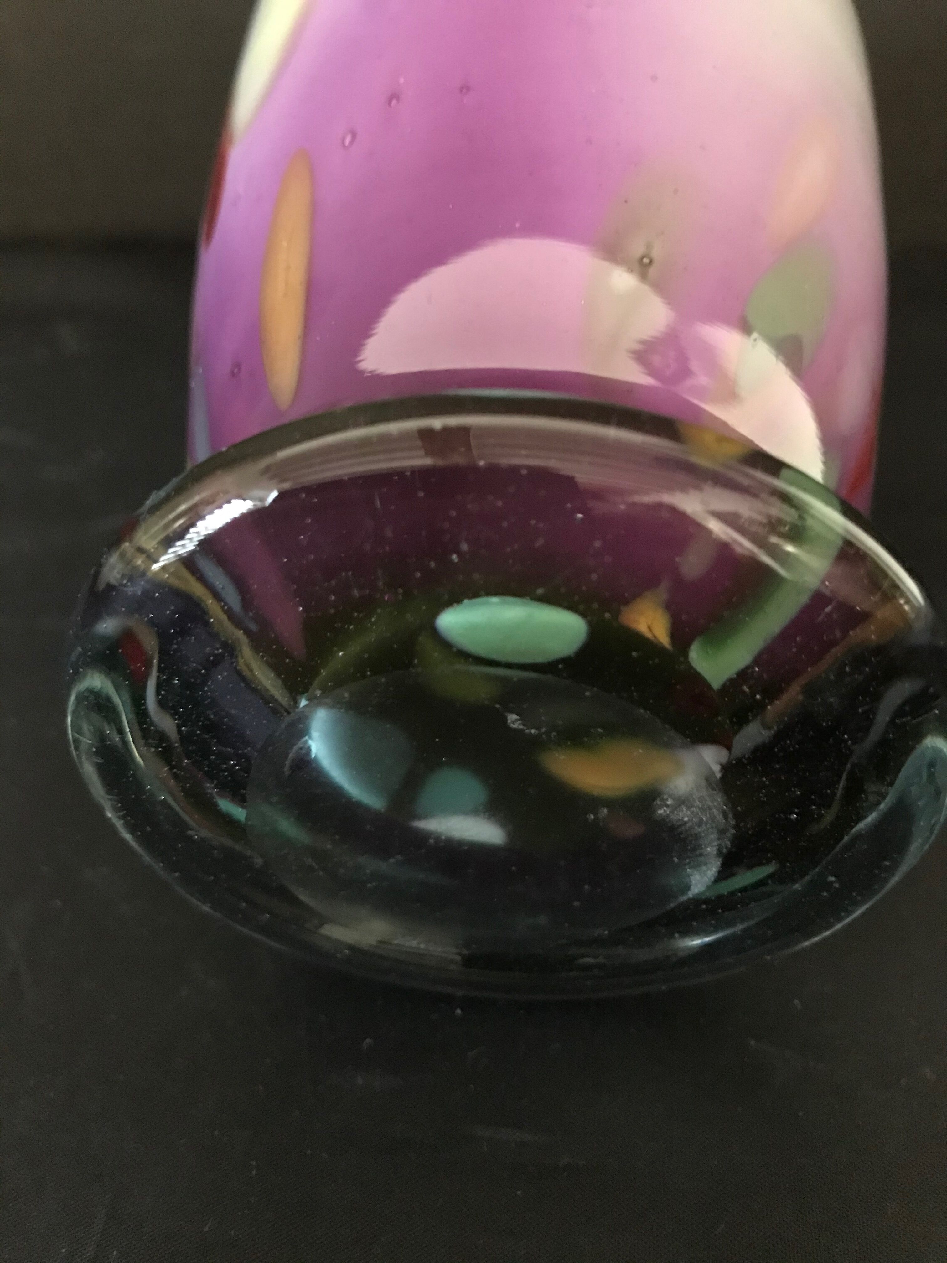 Cristal de Paris - 781 - selection MF - mouth blown crystal vase