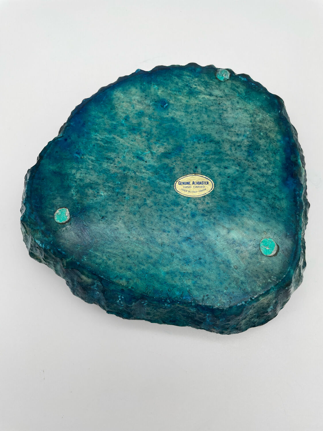 Italian ashtray in blue albarte