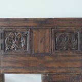 Antique carved wooden window and shutter from Rajasthan