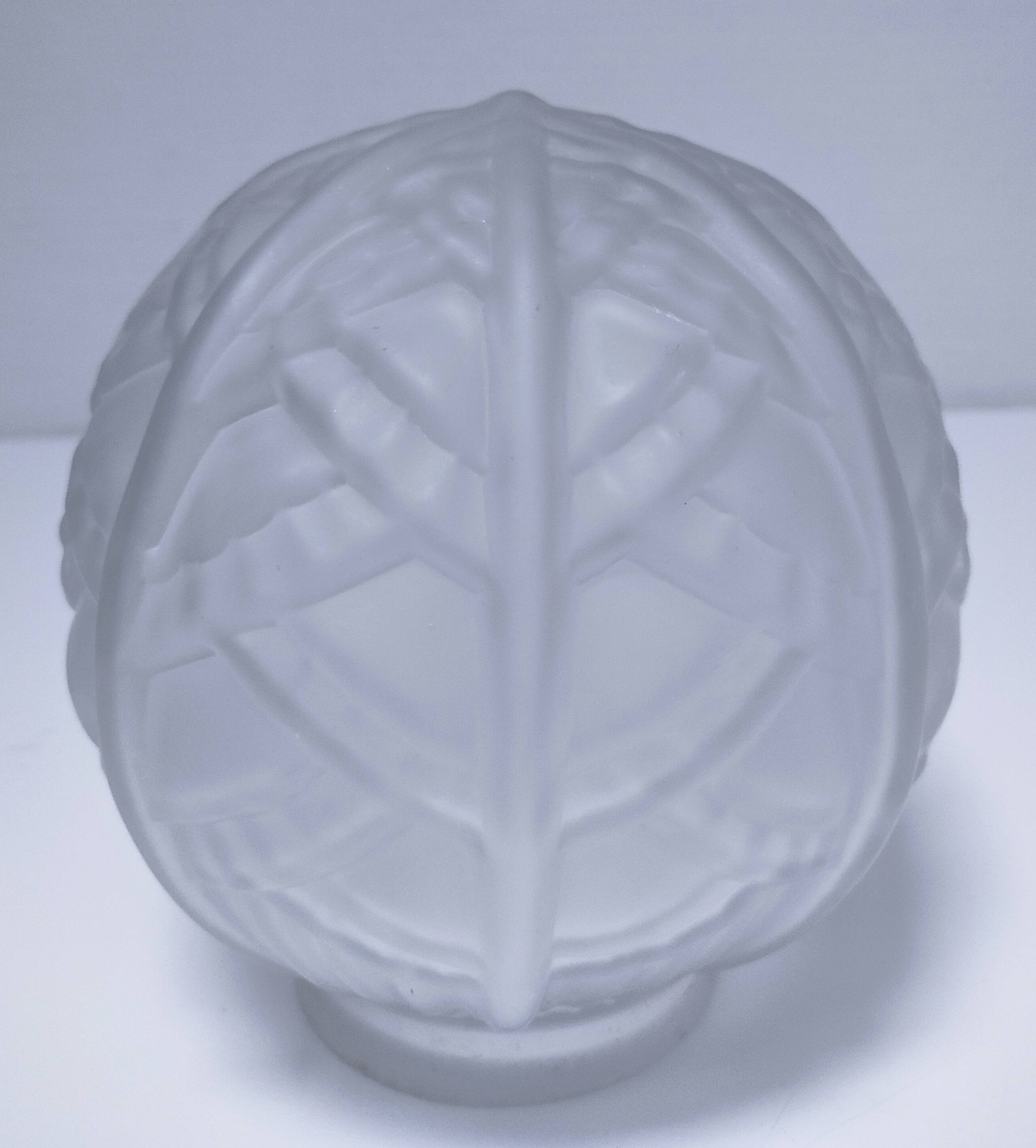 art deco pendant light with molded glass and chrome-plated metal frame