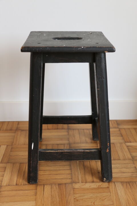 Black oak stool 460mm