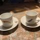 Two monastic porcelain cups