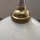 Suspension walkman old opaline white globe spirit night light 1930 Art Deco TBE Ø 13 cm