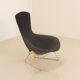 Fauteuil "Bird" noir par Harry Bertoia pour Knoll 80's
