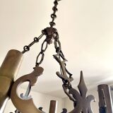 Neo-Gothic chandelier with 4 lights