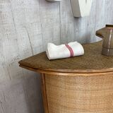 Vintage rattan bar