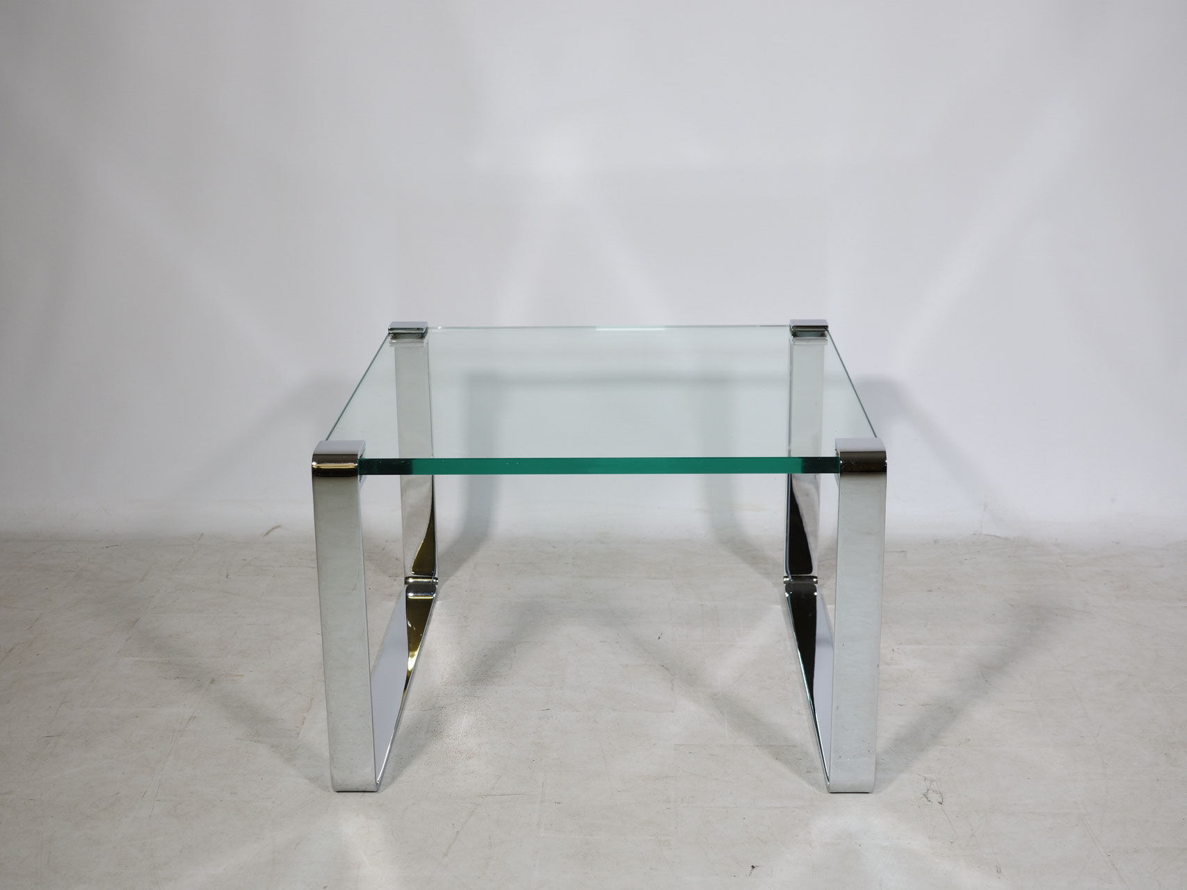 Glass and Chrome Coffee Table Model 1022 Classic by Draenert, 1990s