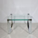 Glass and Chrome Coffee Table Model 1022 Classic by Draenert, 1990s