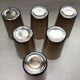 Set of 6 glasses glasses Vereco smoked brown color