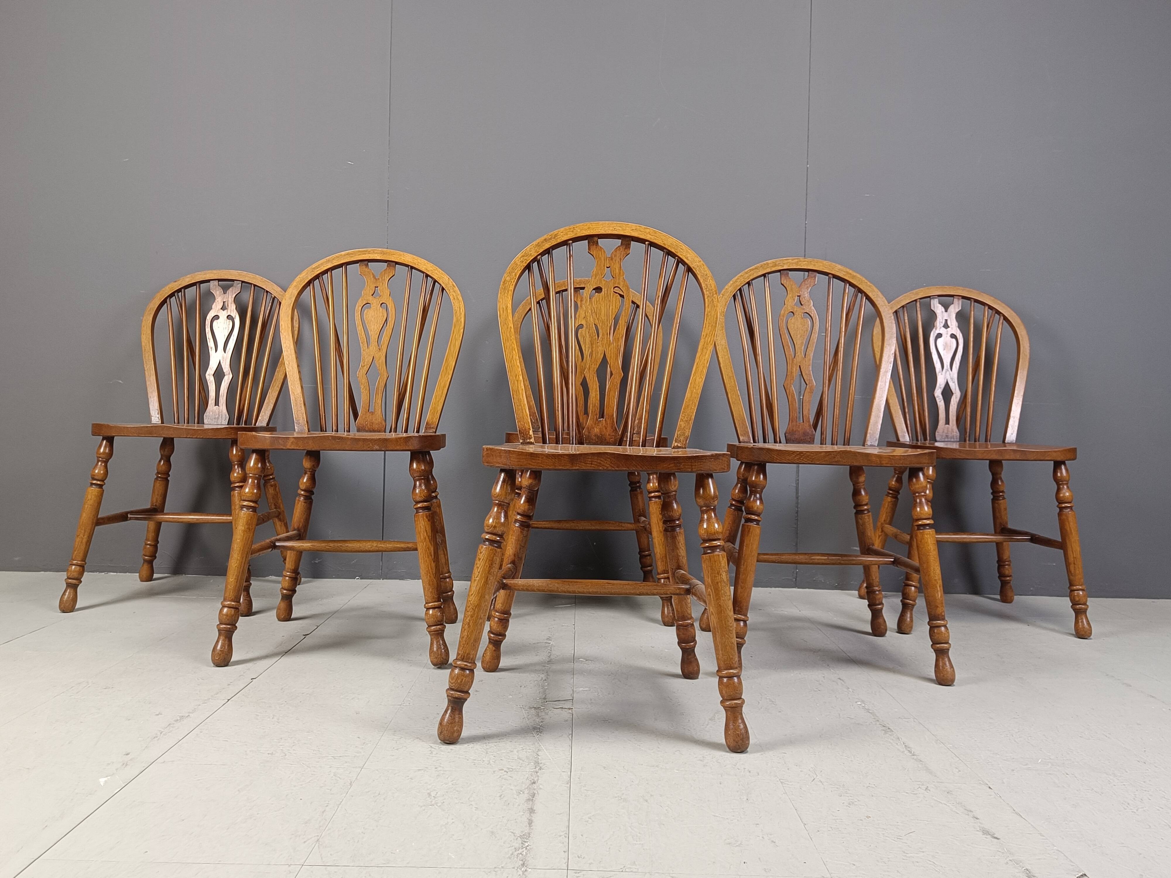 Set of 6 Vintage Ercol Dining Chairs, 1950's