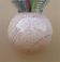 Old clichy glass ball ceiling light imposing pink & silver art deco lighting