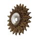 Petit miroir ensoleillé italien, style rococo, 24 cm
