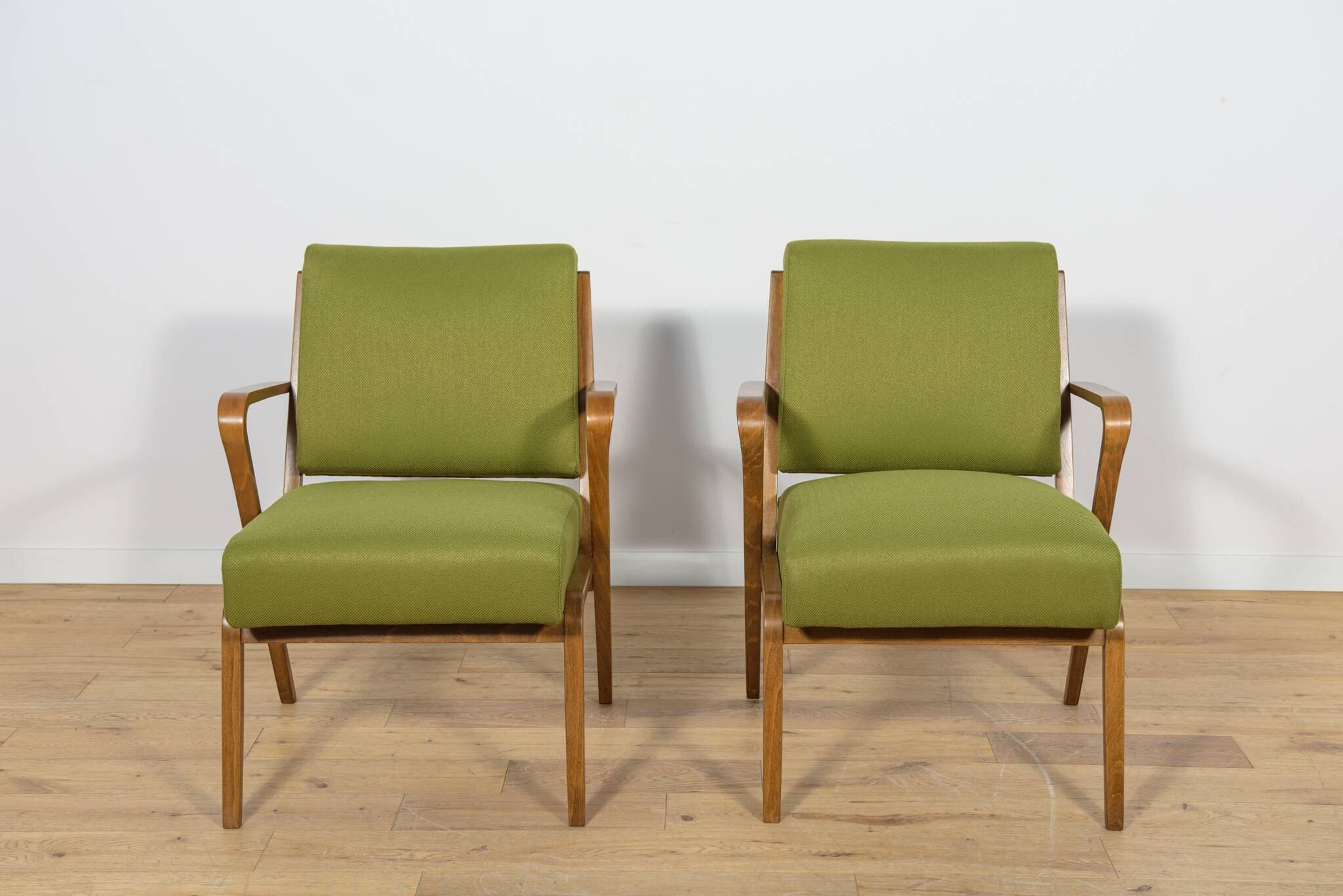 Armchairs by Selman Selmanagic for VEB Deutsche Werkstätten Hellerau.