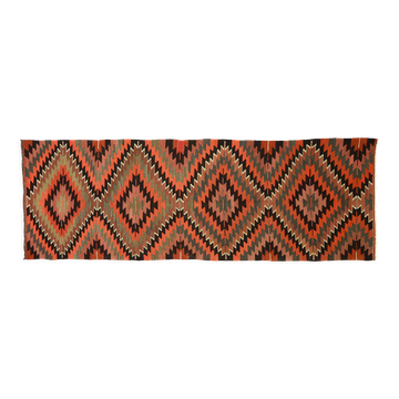 Anatolian handmade kilim rug 342 cm x 117 cm