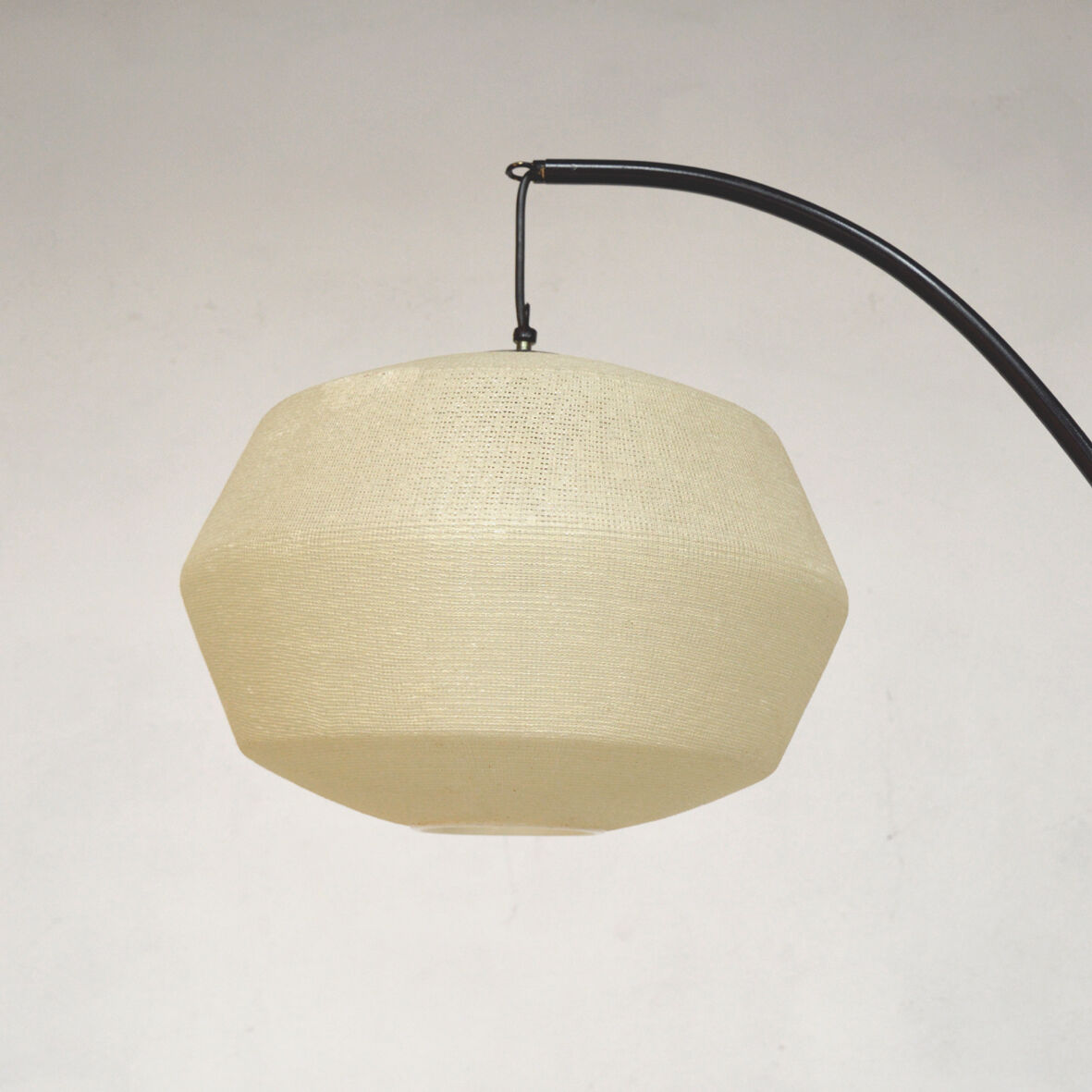 Floor lamp black adjustable arc, 1960