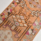 3x14 1960s Antique Vintage Runner Rug,84x427Cm