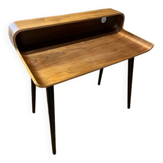Bureau design plaqué noyer