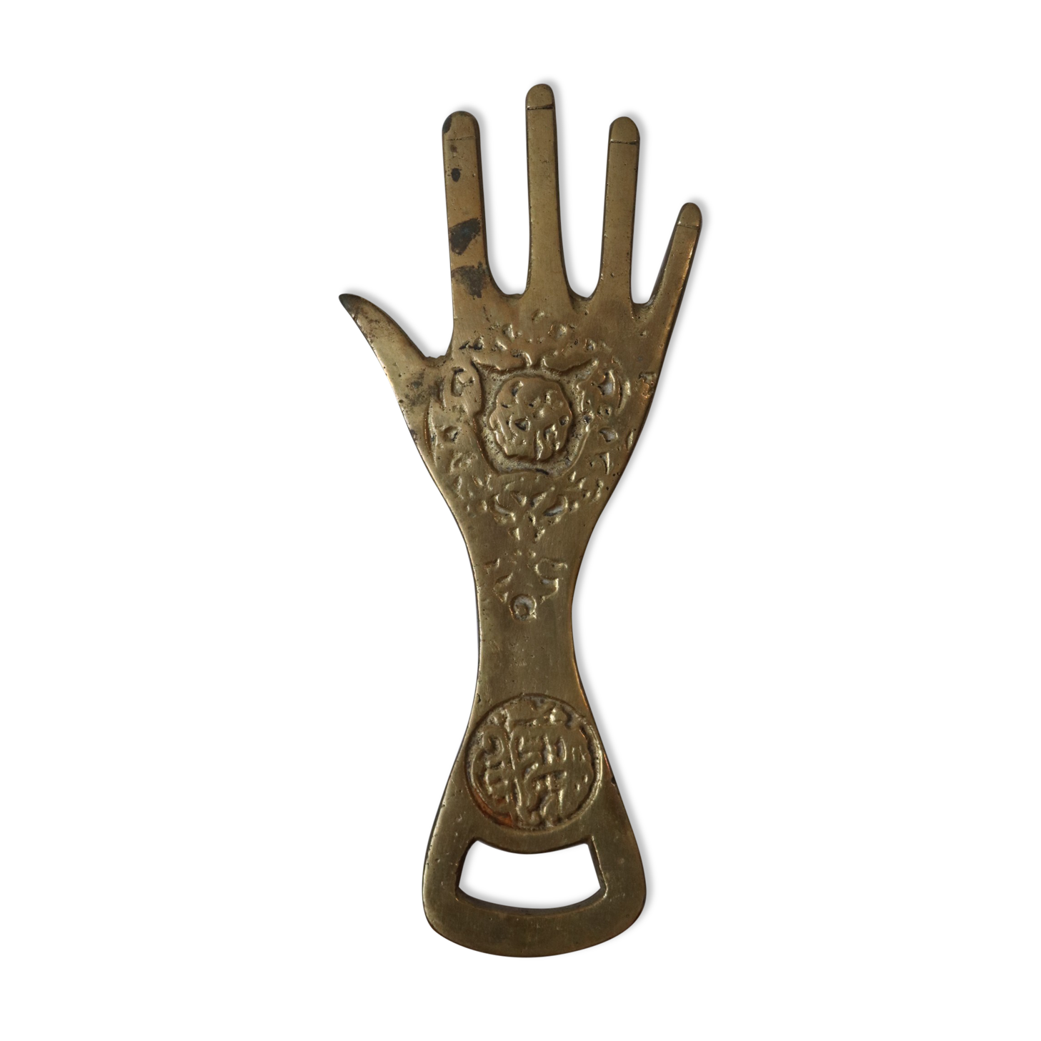 Opens Bottle Bottle Bottle Hand Brass