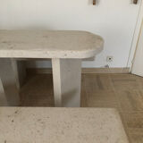 Set table and 2 stone benches from Lyon