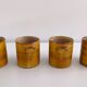 Set of 4 ceramic mugs signed Peyron