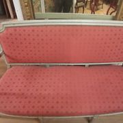 Canapé banquette d'époque Louis XVI