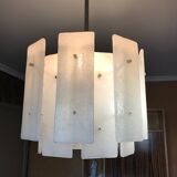 1960s glass slat chandelier