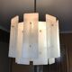 1960s glass slat chandelier