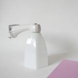 graphic art deco wall light and 20th century porcelain support