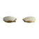 Pair of brass and glass wall lights from the Spage era, 1980, Germany.